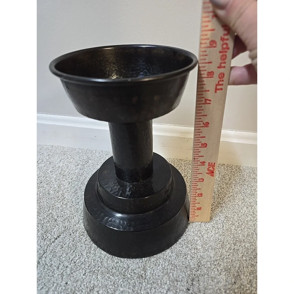 Pottery Barn Pillar Candle Holder 8.5